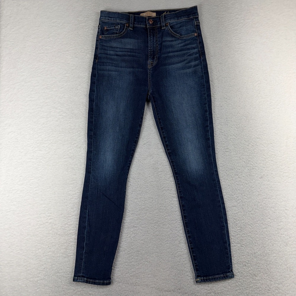 7 For All Mankind Jeans Womens 30 (28.5x26) Aubrey B(air) Denim Blue Dark Wash